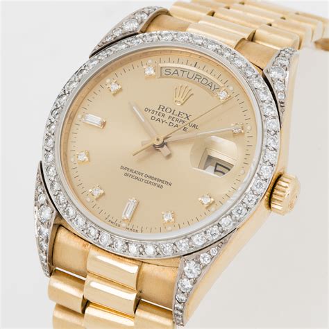 gold rolex oyster perpetual day-date superlative chromometer|Rolex oysterquartz day date superlative.